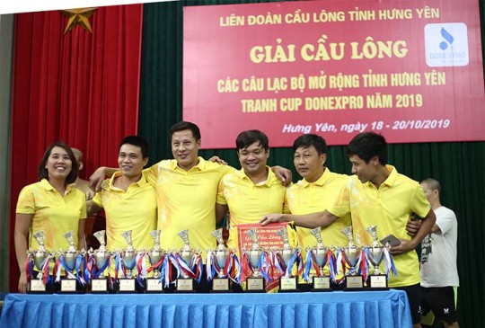 Giải cầu lông các CLB mở rộng Hưng Yên - Cúp DONEXPRO